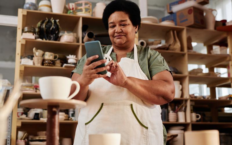 Woman on cellphone