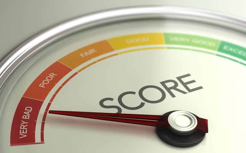 Credit score graphic