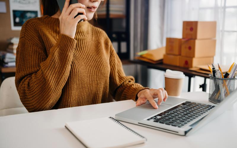 small business owner buying a pre owned smallbiz